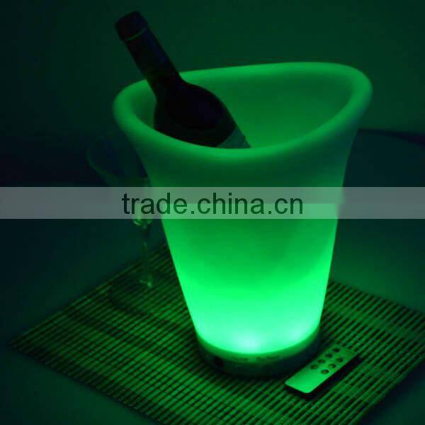 plastic led ice bucket color changing ightclubs LED light up ice bucket Champagne beer bucket