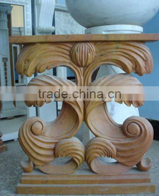 New style onyx carving stone marble table base