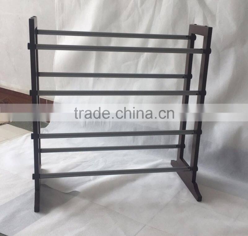 Solid Wood 4 Tier expandable length Shoe Rack for 100cm length shoes storage Organizer