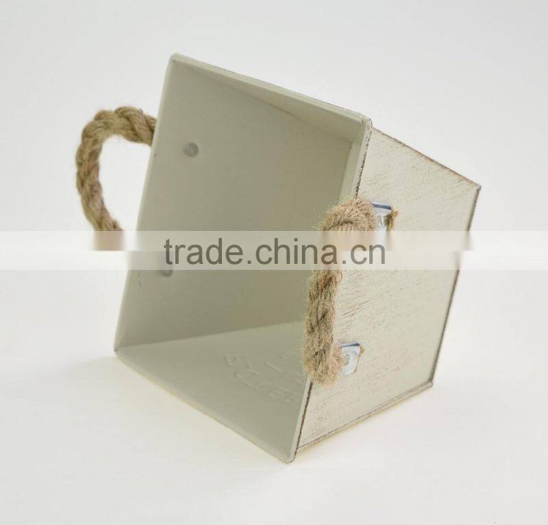 cheap home & garden outdoor hanging galvanized metal bucket vase