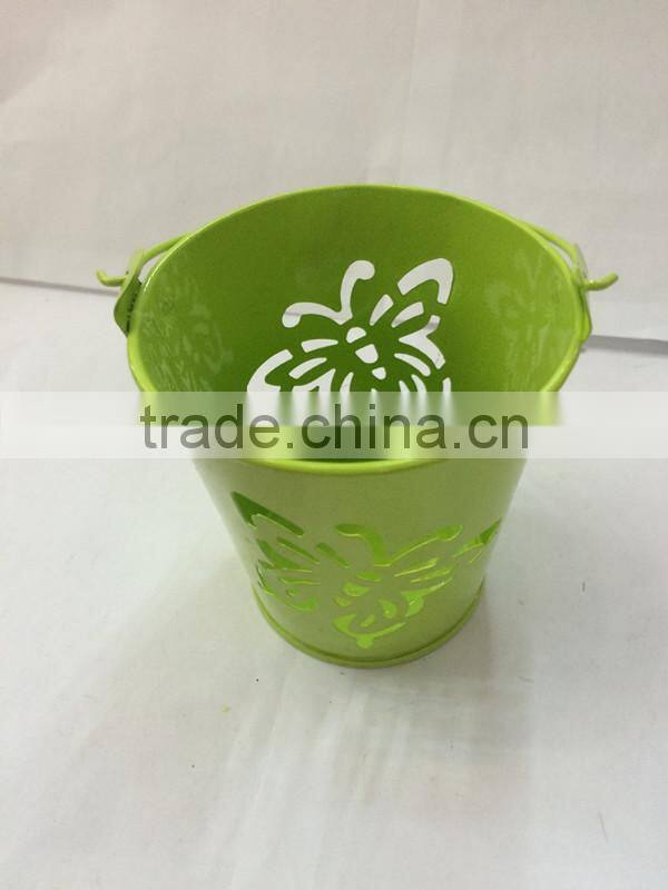 useful home decoration hand painted multi colors white silver metal artificial flower vases