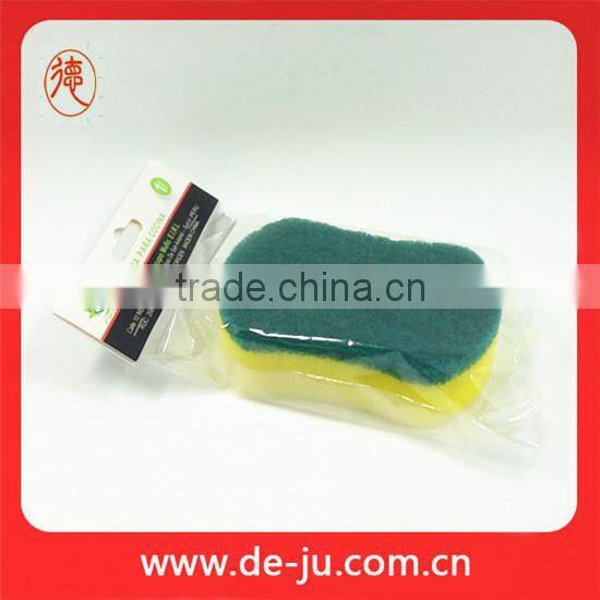 Scrub Cleaning melamine sponge with scouring pad