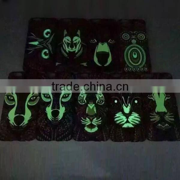 Cartoon animal noctilucent matte phone case for iPhone 6 / plus