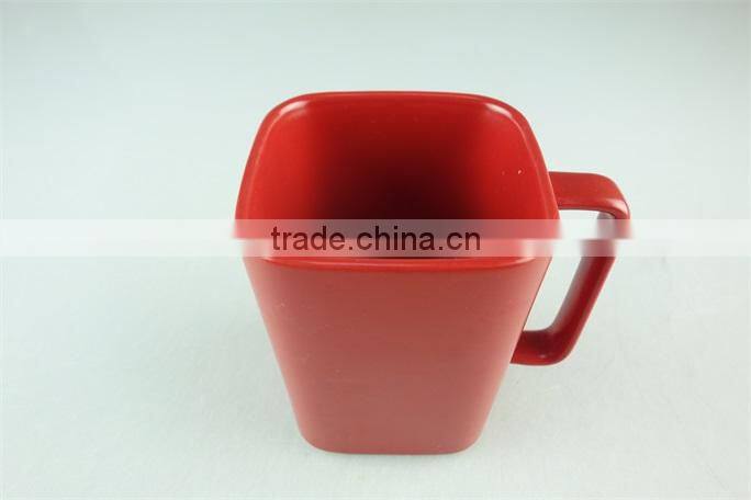 stock cheap ceramic mug, red glazed mug, 500ml ceramic mug