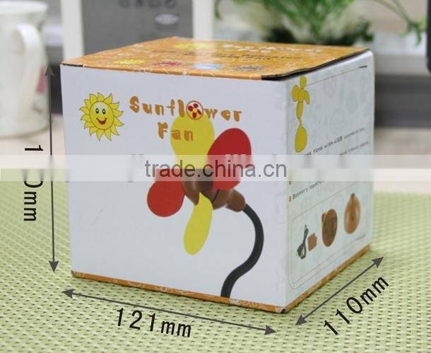Supply Creative fashion Sun flower USB battery dual-purpose fan