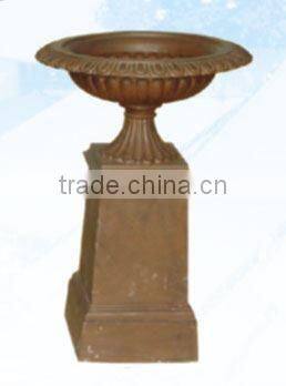 cast iron clay garden flower pot