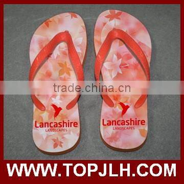 custom printed men slipper/Cheap Sublimation blank flip flop