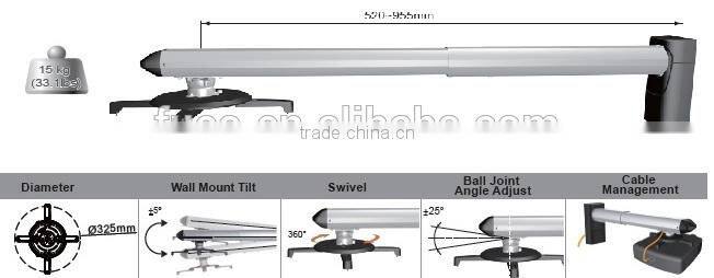 955 MM Wall Mount Projector rack