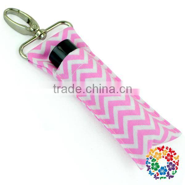 Chic Chapstick Custom Cotton Custom Made Keychains Cotton Fabric Keychain