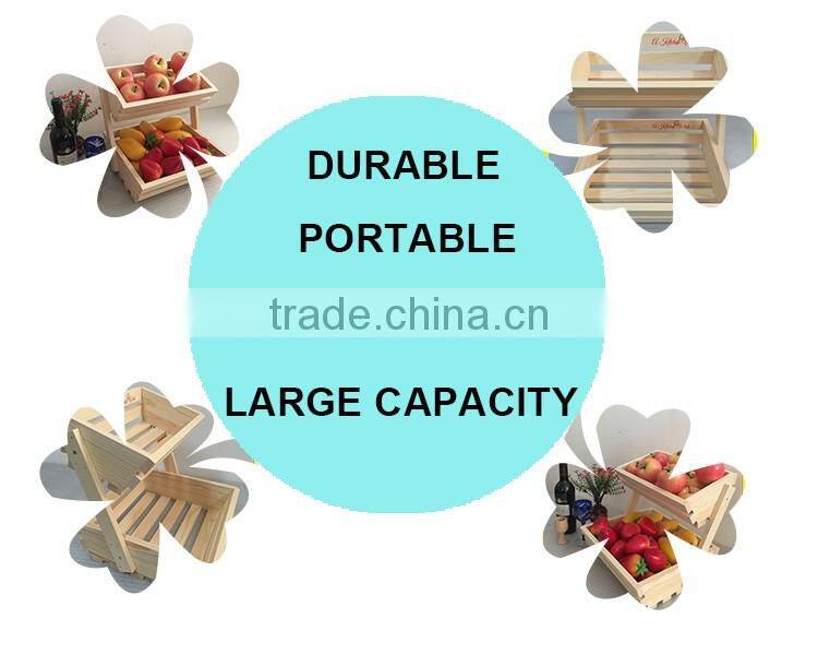 Best price wooden fruit basket holder