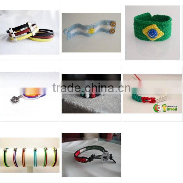 Hot new bestselling product wholesale alibaba world cup Handmade felt French Wrist Cuff bracelet made in China
