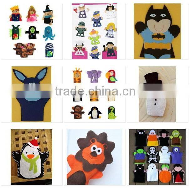 2017 best selling new product decorative custom handmade fabric felt cheap fashion china innovative felt finger puppet wholesale