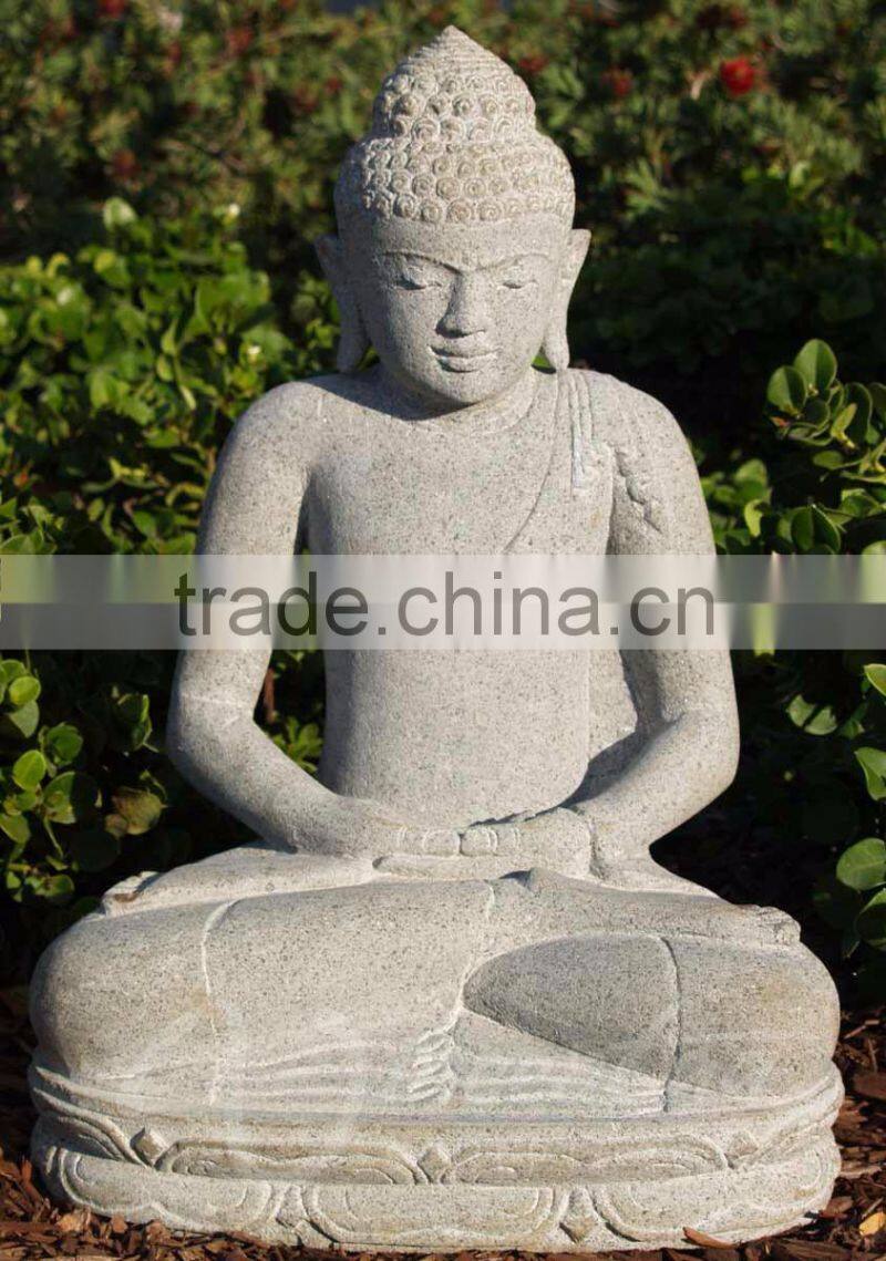 China factory supply religious fengshui marble meditating buddha lava stone statues