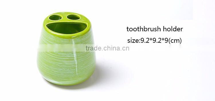 Colorful pearl glaze bathroom accessories sets