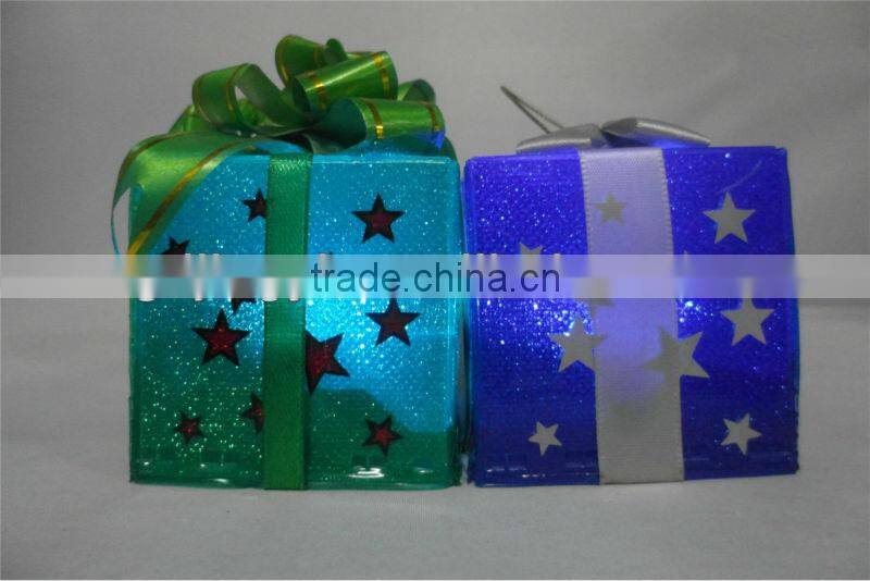 plastic led indian gift box christmas gifts decorations