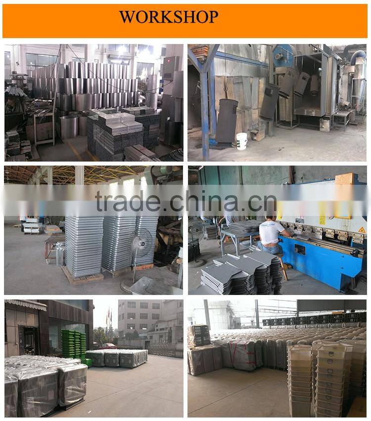 (HD-18202)Outside mobile wooden trash can