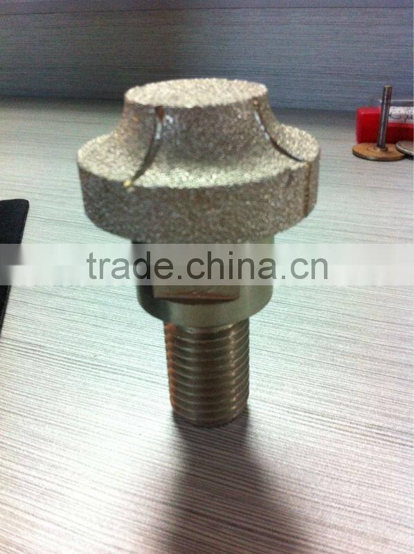 High quality Vacuum brazed diamond profile wheel/ brazed diamond abrasive drum wheels