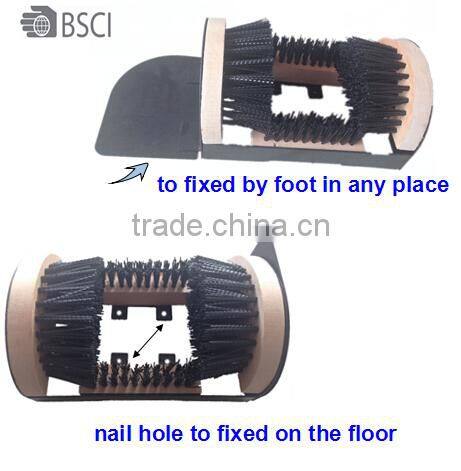 PP bristle shoes brush ,snow brush,wooden shoe brush