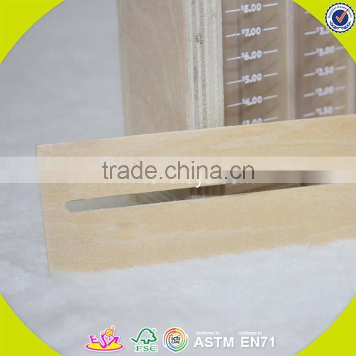 2017 new fashion children toys wooden coin bank W03B050