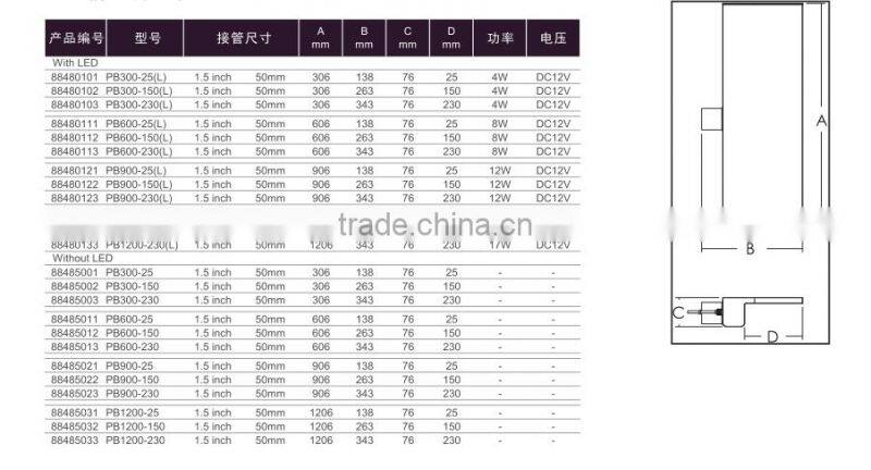 Emaux swimming spa pool LED light water curtain acrylic waterfall