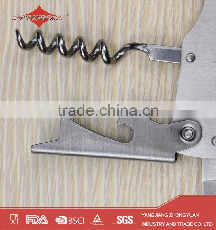 Multi Function stainless steel bottle opener with knife