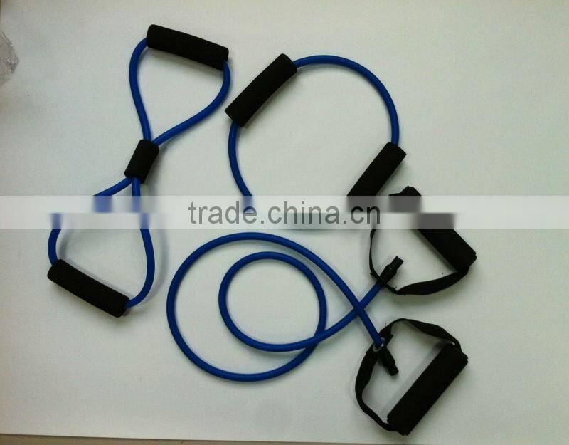 Three different strength resistance band&Natural latex resistance band&Resistance tube with foam handle
