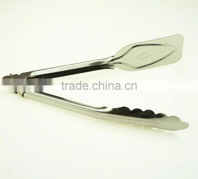 39053 9 Inch Stainless StFeel Kitchen Tongs BBQ Grill Food salad Tongs
