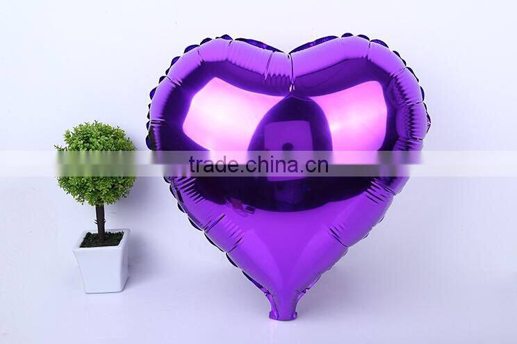 Metallic Heart shape helium Inflatable Foil Balloons party Decoration Foil Balloons wholesale