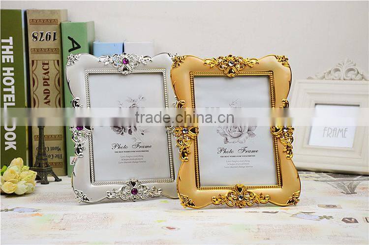 Classical Creative Photo Picture Frame Modern Design With Gold or Silver Plastic Photo Frame