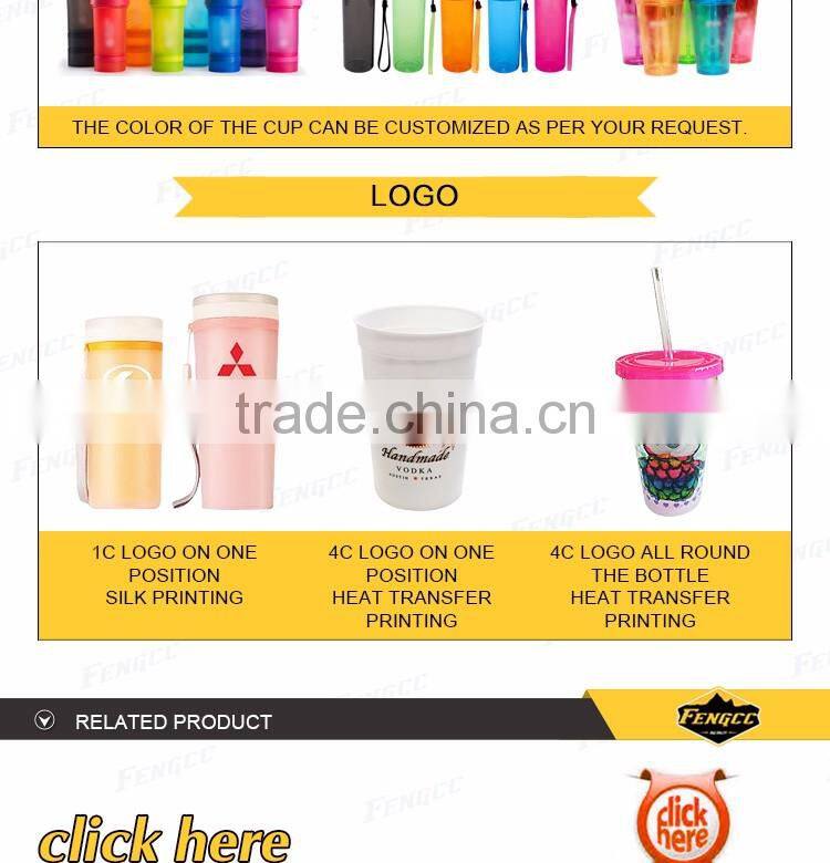 promotional drinking Personalized kids plastic straw cup