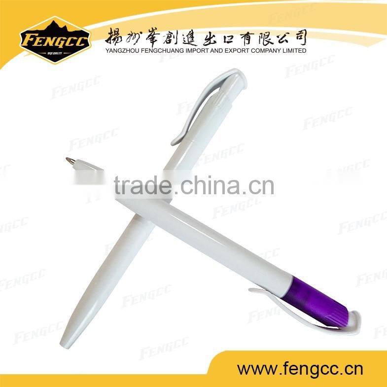 Promotion hotel plastic ball point pen / gel ink color pen