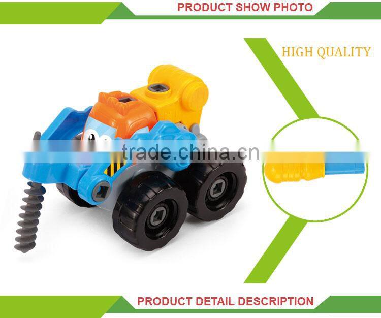 Funny plastic cartoon car small scale model assembly kits