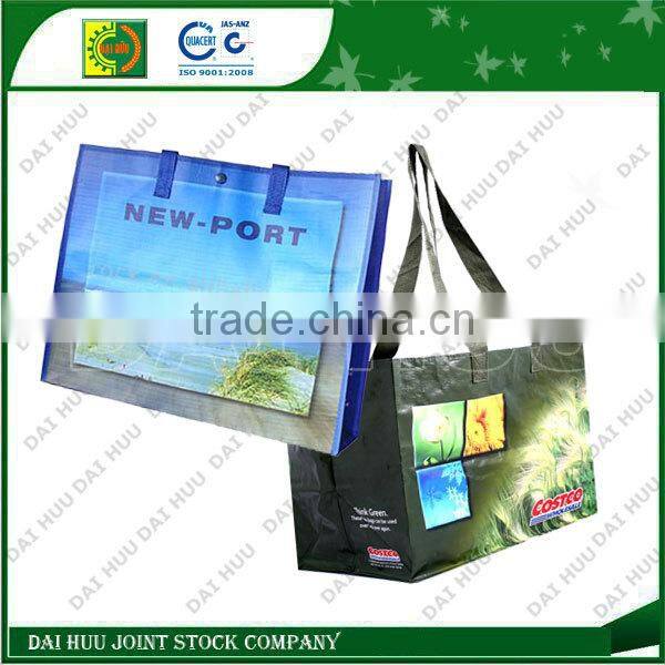 Foldable lamination with BOPP PP woven shopping bag