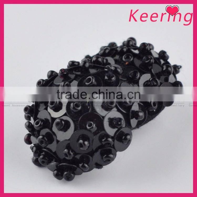 Wholesale vogue small size black decorative buttons accessory button for clothing WBKA-298