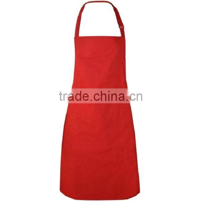 Custom Polycotton plain color cooking apron kitchen apron