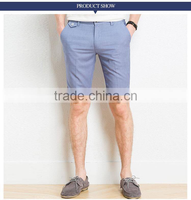 The British summer leisure Shorts Blue slim men pants trend custom made