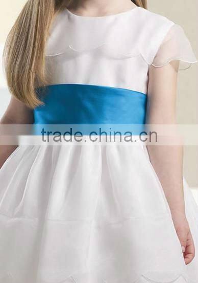 baby dress white with blue color