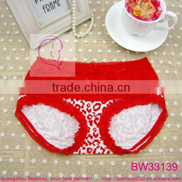 Hot red fancy womens knicker panties