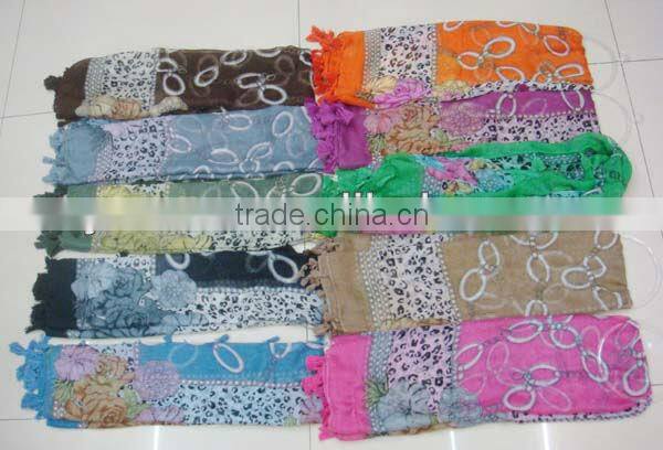 Newest lady square printed scarf