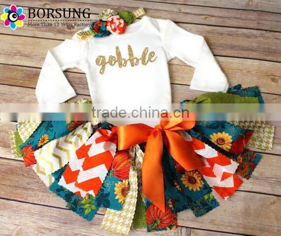 New arrive santa christmas tutu dress cute baby girl clothing With Big Bowknot for children's