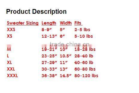 Fashionable pet accessories 2016 custom pet dog sweater designs hand knit cashmere dog sweater