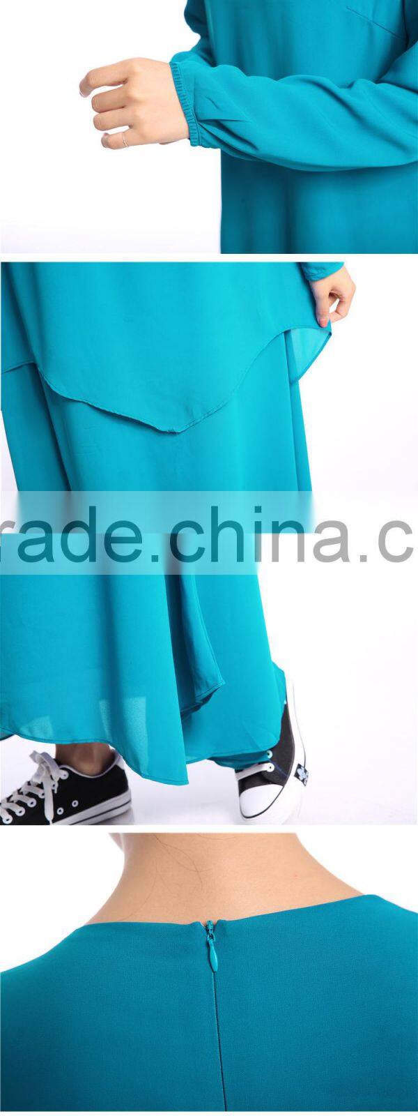 Zakiyyah S30 Wholesale Chromatic clothing formal dress with soft abaya pure burqa for muslim women in various color dubai