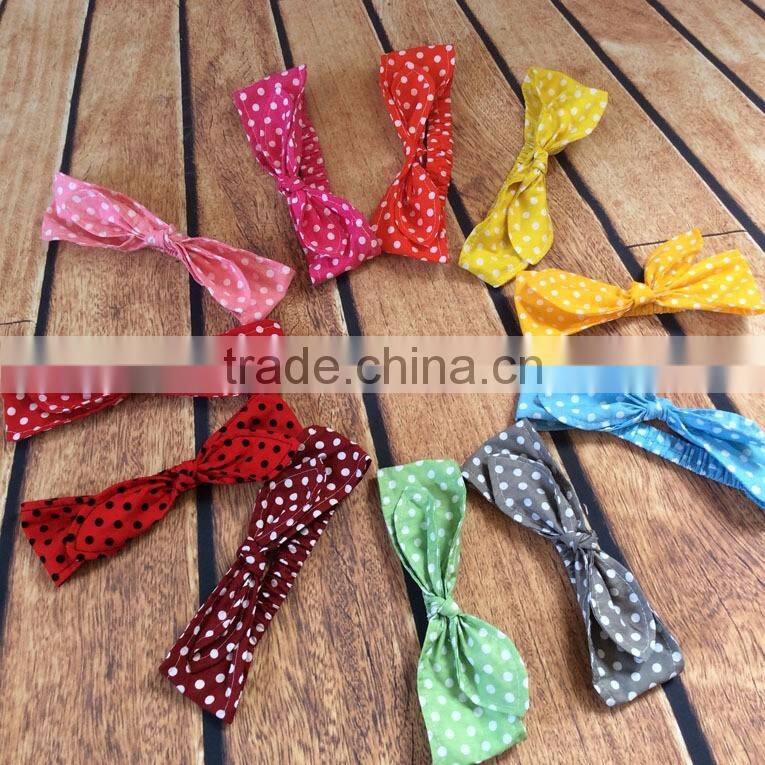 Sweet baby girls headband 2016 newborn kids elastic cotton hair band bows hair accessories
