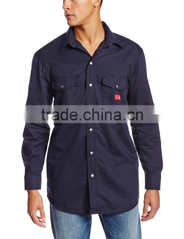2017 hot sell new design men's twill long sleeve shirts wholesale