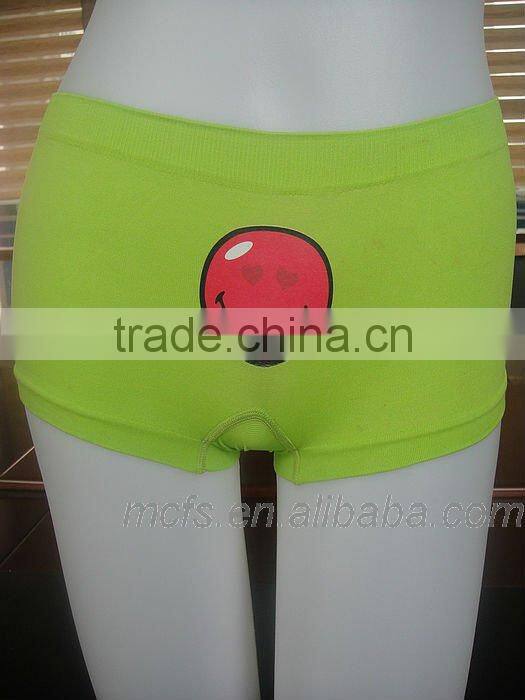 Seamless underwear women intimates printing ladie's boxer shorts underwear