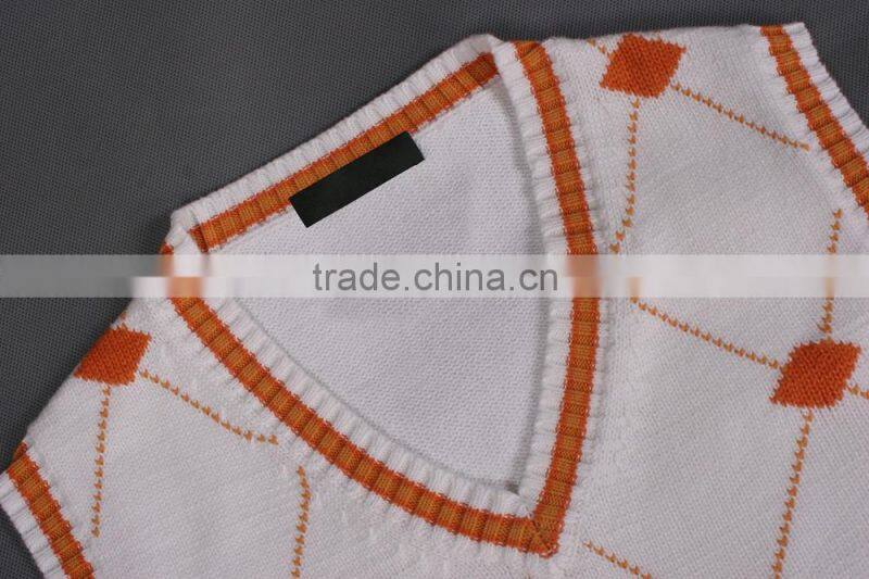Cheap Orange Latest New Style Sweater Vest