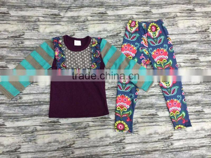 BY-G199 Hot selling children boutique clothing wholesale baby clothes sets kids clothing
