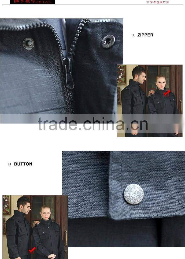 Juqian High quality New design unique safety protection custom logo unisex security uniform /women security uniform suit