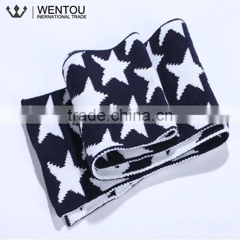 Hot Sale Cotton Knitted Kids Autumn Warm Scarf