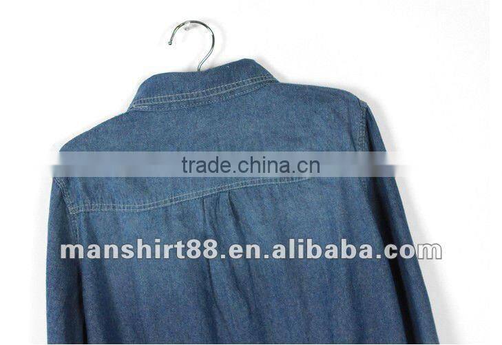 High quality 100%Cotton Denim long sleeve Shirt for men